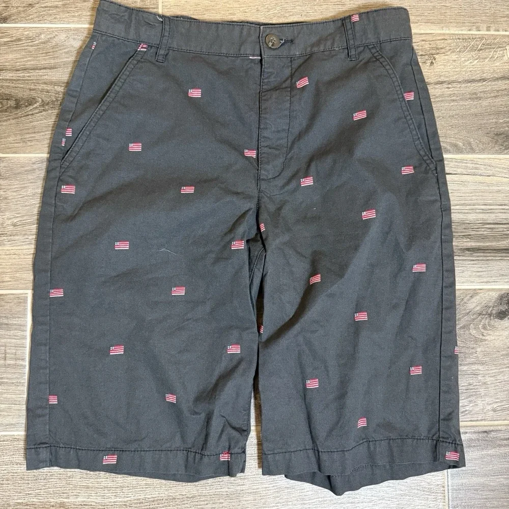 Old‎ Navy Boys XL 16 Shorts American Flag U.S.A. All Over Print Adjustable